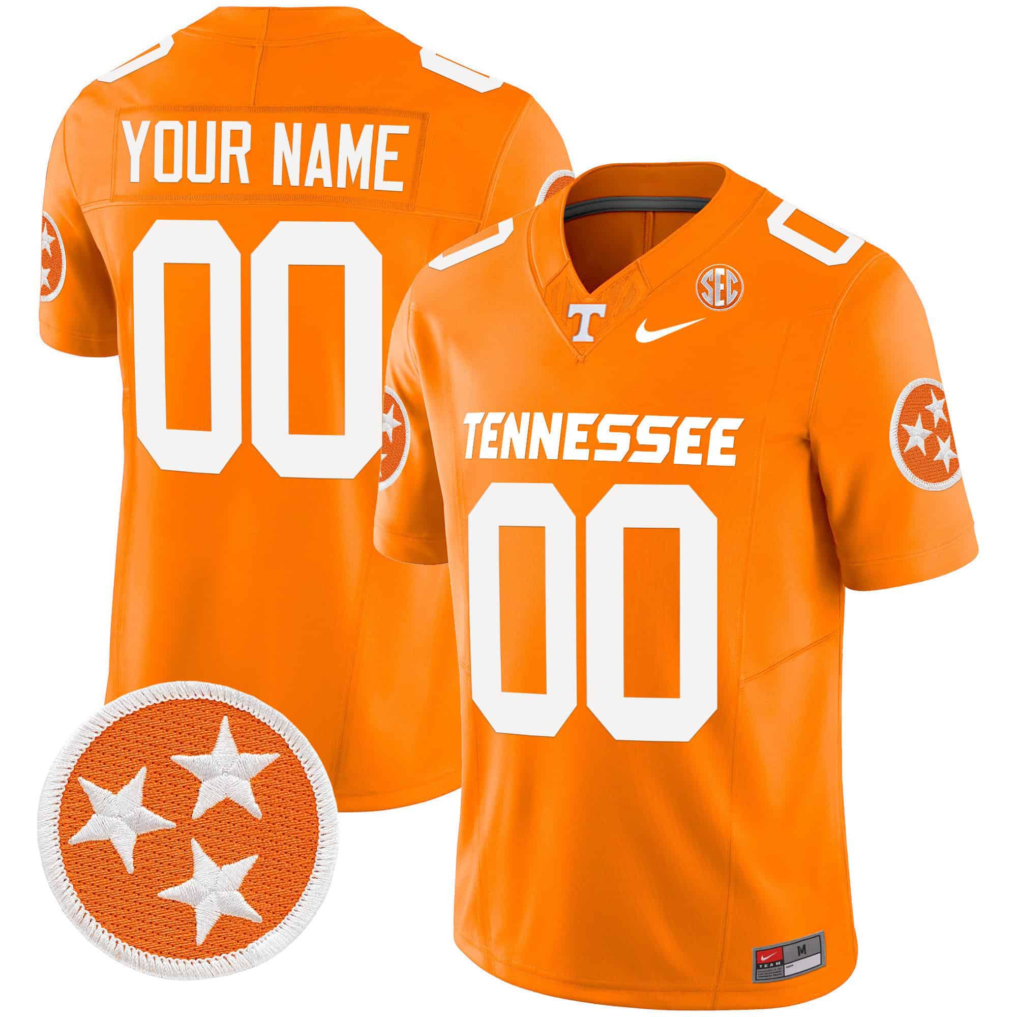 Men Tennessee Volunteers Orange 2024 Nike Vapor Limited Custom NCAA Jersey